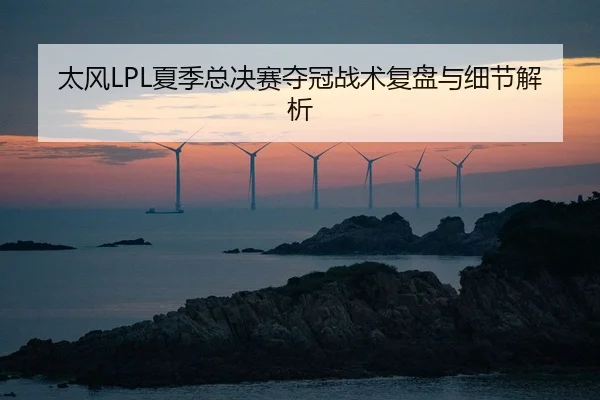 太风LPL夏季总决赛夺冠战术复盘与细节解析（kaiyun）